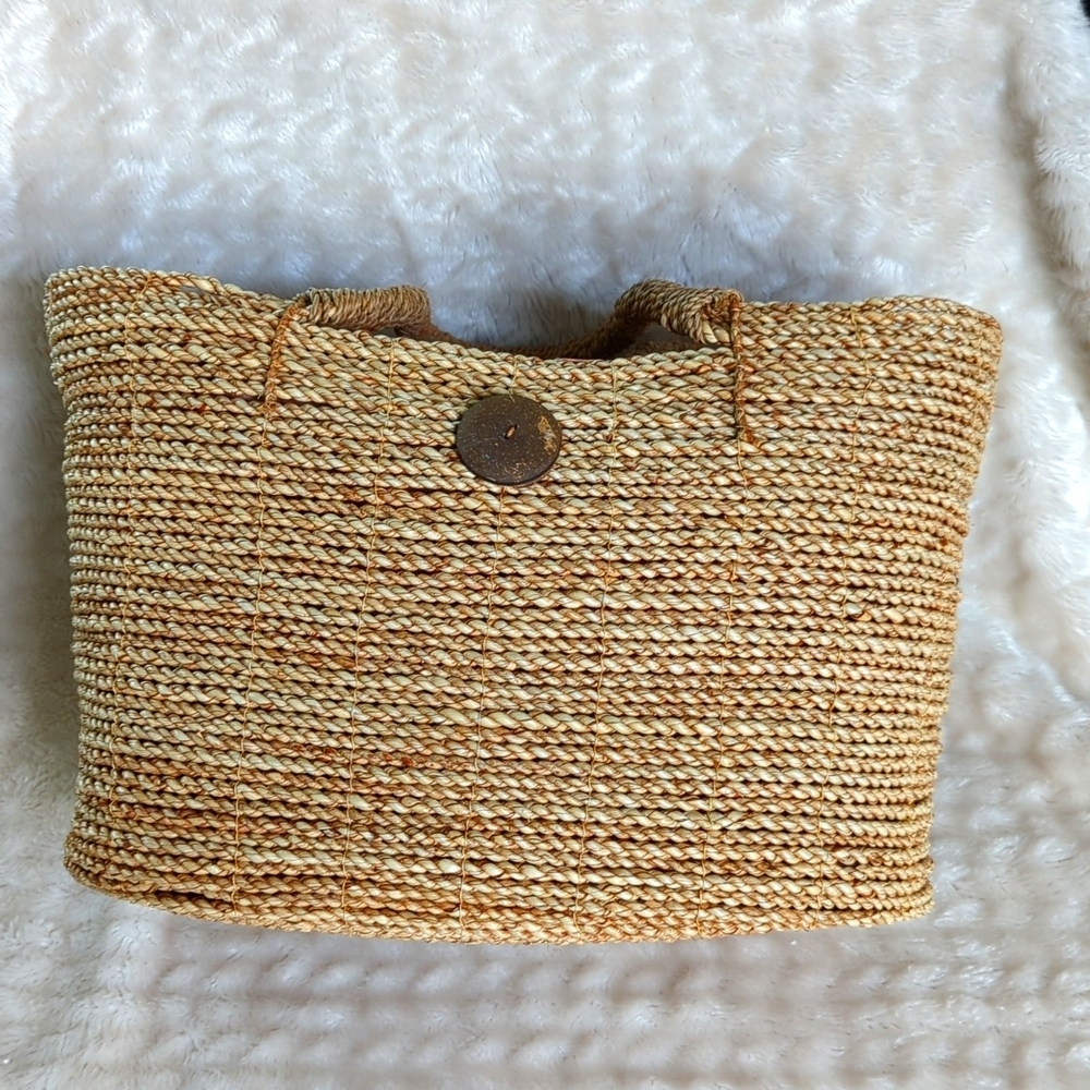 HANDWOVEN Caribbean Beach Tote ~ 🌴 ⛱️ 🛥⛵️